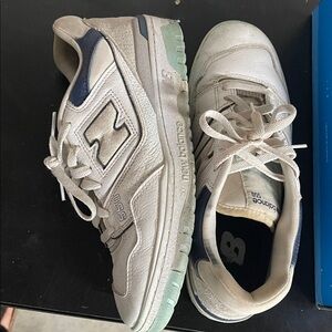 New Balance 550 mens White and Navy Sneakers